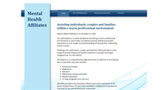 Desktop Screenshot of mentalhealthaffiliates.com