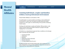 Tablet Screenshot of mentalhealthaffiliates.com